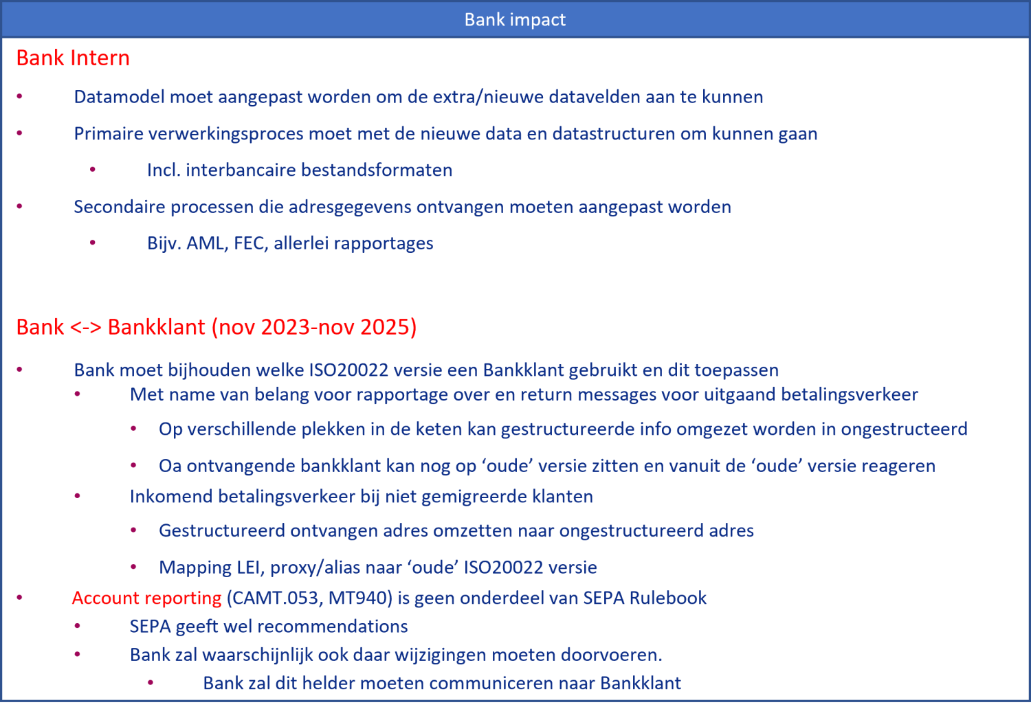 SEPA Rulebook 2023 essentiële eerste migratie stap naar SEPA 2025 Scheme